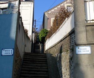 Escalier Jean Valjean et Impasse Cosette au Havre
