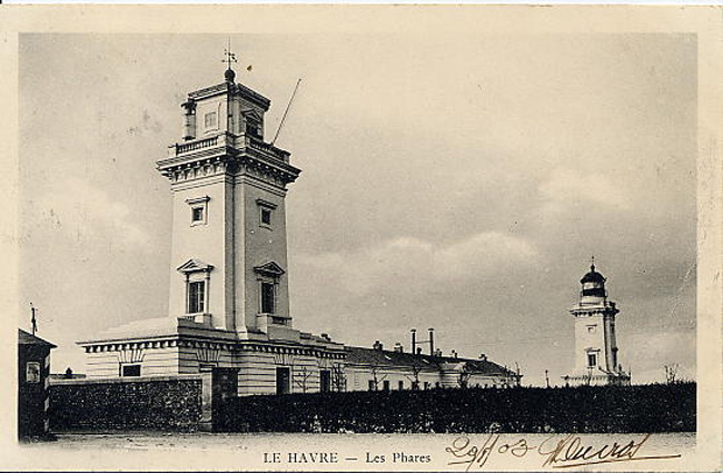 Les phares de la Hève vers 1890