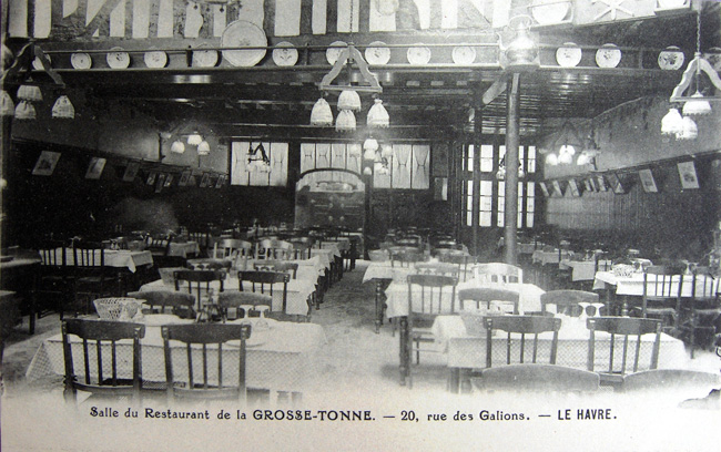 Restaurant La Grosse Tonne, carte postale