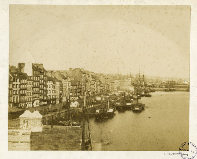 Vue du port depuis la tour François Ier, photographie